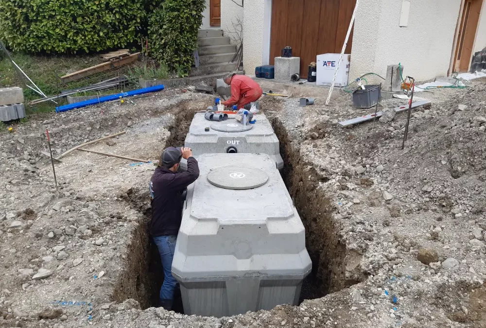 Assainissement individuel filière compacte – 6 EH